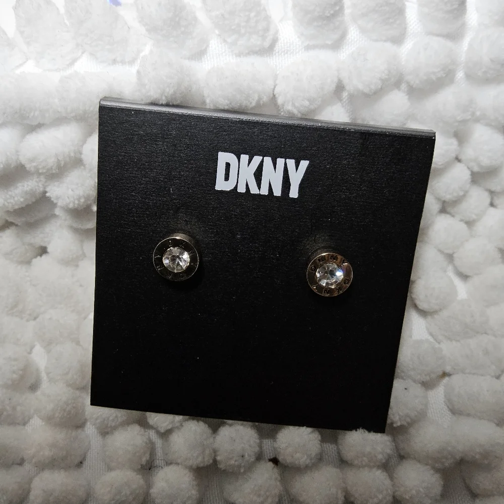 DKNY Goldtone stud Earrings